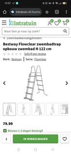 Nieuw in doos zwembad ladder 122 cm, Ophalen of Verzenden, Nieuw
