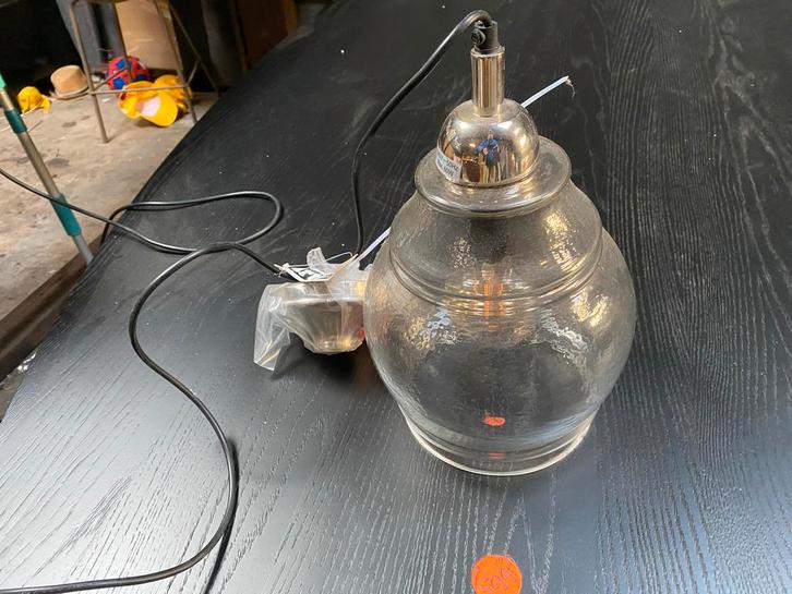 Vintage Hanglamp - Zware Uitvoering - 33cm - Nieuw, Huis en Inrichting, Lampen | Vloerlampen, Nieuw, Minder dan 100 cm, Glas, Ophalen