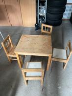 Kinder tafel met stoelen, Kinderen en Baby's, Kinderkamer | Tafels en Stoelen, Gebruikt, Ophalen of Verzenden, Stoel(en)