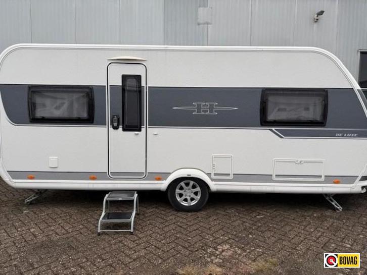 Hobby 540 UL Luxe | 2017 | Fietsenrek | Voortent, Caravans en Kamperen, Caravans, Bedrijf, 1250 - 1500 kg, Rondzit, Hobby, 2 aparte bedden