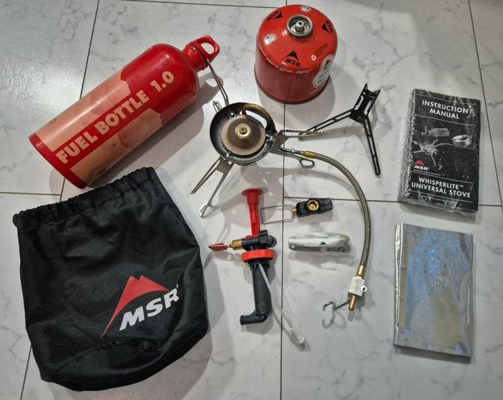 MSR Whisperlite Universal Multifuelbrander ALS NIEUW, Caravans en Kamperen, Kampeeraccessoires, Zo goed als nieuw, Ophalen of Verzenden
