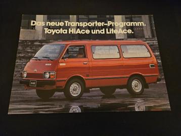 Brochure Toyota HiAce & LiteAce 1981 beschikbaar voor biedingen