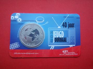 Nederland 5 Euromunt UNC coincard Jeugd Journaal vijfje 2021 beschikbaar voor biedingen