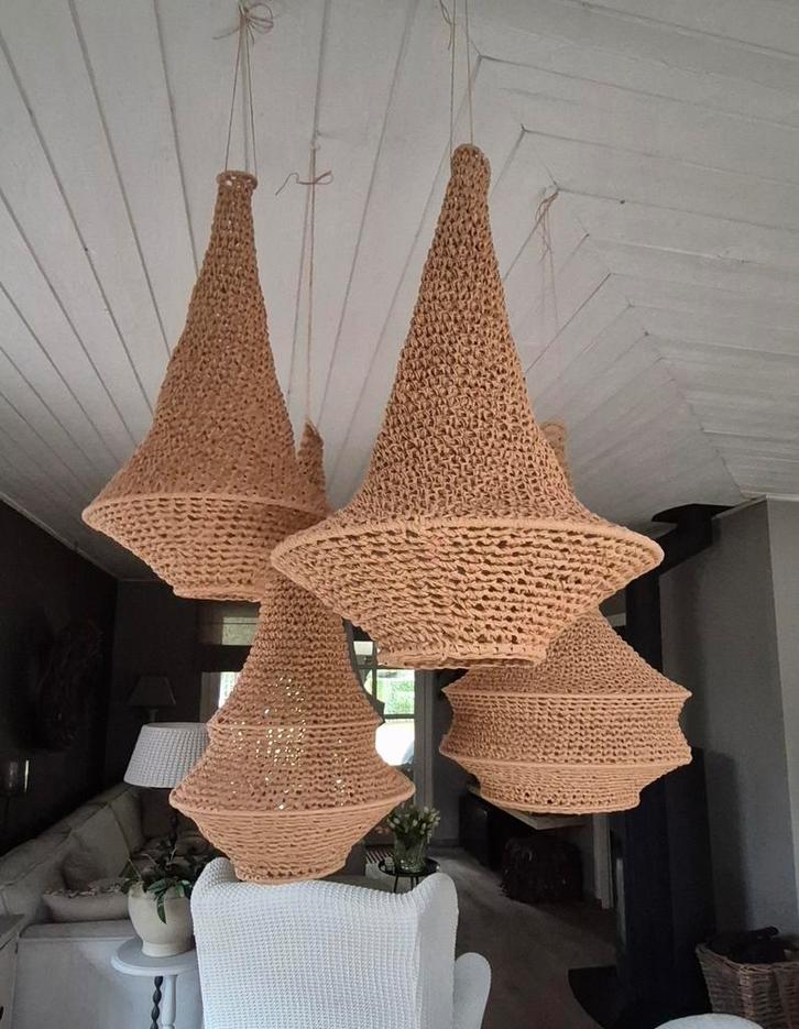 20% KORTING Gehaakte Marokkaanse kroonluchter/lampen, Huis en Inrichting, Lampen | Kroonluchters, Nieuw, Ophalen