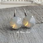 Oorbellen Rivoli met Swarovski Light Grey Opal, Met kristal, Overige materialen, Hangers, Verzenden