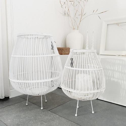 Set van 2 lantaarns van J-Line, Huis en Inrichting, Woonaccessoires | Kandelaars en Kaarsen, Nieuw, Kandelaar, Minder dan 25 cm