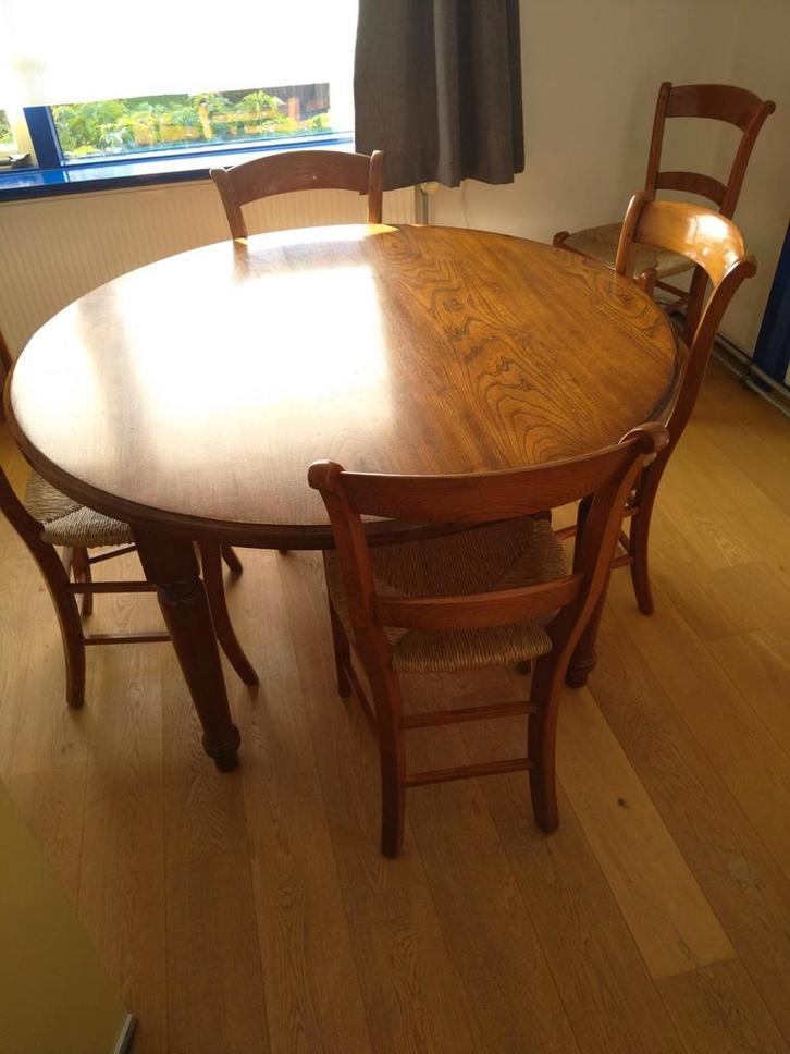 Eetkamer tafel met 6 stoelen., Huis en Inrichting, Tafels | Eettafels, Gebruikt, 50 tot 100 cm, 100 tot 150 cm, Vijf personen of meer