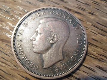 Engeland Half-Penny 1941 met galjoen #446 beschikbaar voor biedingen