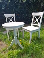 Bistro setje bijzettafel stoelen, Ophalen, Gebruikt, 75 cm of meer, 60 cm of meer