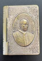 pillendoosje messing verzilverd Paus Pius XII, Ophalen of Verzenden, Gebruikt, Overige typen, Christendom | Katholiek