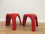 OPRUIMING set jaren 70 kunststof kruk Stacky Bilumen Italy, Kunststof, Gebruikt, Castiglioni, Ophalen of Verzenden