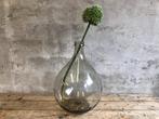 Mooie vintage glazen flesvaas | gistingsfles Ambrosio Italie, Gebruikt, Overige kleuren, Ophalen of Verzenden, Glas