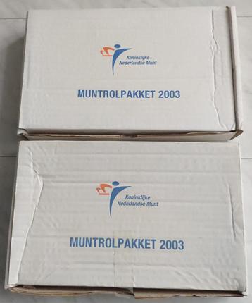 2x muntrolpakket 2003 Koninklijke Nederlandse Munt KNM beschikbaar voor biedingen