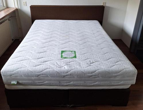 Boxspring bed matras 160 x 200 bruin, Huis en Inrichting, Slaapkamer | Boxsprings, Gebruikt, 160 cm, 200 cm, Tweepersoons, Bruin