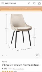 Rowico fluwelen stoelen sierra, Huis en Inrichting, Stoelen, Ophalen, Zo goed als nieuw