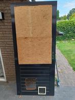 Gratis merbau deur 93x211 raam kapot brandhout?, Ophalen, Gebruikt, Minder dan 25 mm, Minder dan 200 cm