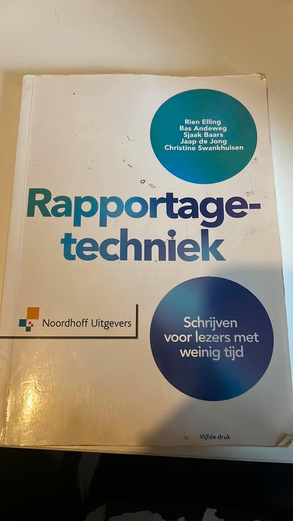 Jaap de Jong - Rapportagetechniek, Boeken, Wetenschap, Zo goed als nieuw, Sociale wetenschap, Ophalen