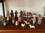 Antieke Marolin kersstal figuren in originele doos, Diversen, Ophalen of Verzenden, Gebruikt