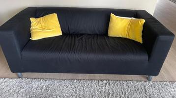Prachtige zwarte Ikea Klippan bank  beschikbaar voor biedingen