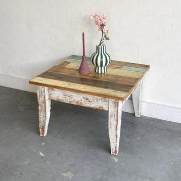Handmade sloophout salontafel duurzame tafel uniek hout beschikbaar voor biedingen