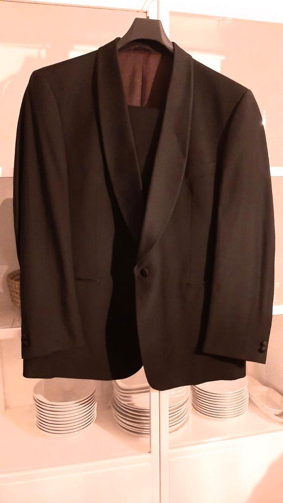 Wilvorst herenpak zwart maat 46 zgan, Kleding | Heren, Kostuums en Colberts, Zo goed als nieuw, Maat 46 (S) of kleiner, Zwart