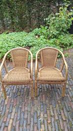 4 tuinstoelen, Tuin en Terras, Ophalen, Zo goed als nieuw, Rotan
