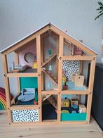 Houten Poppenhuis met Meubels, Ophalen, Gebruikt, Poppenhuis