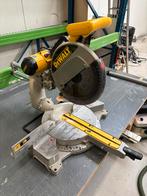 Dewalt DW708-QS type 3 afkortzaag met steunrol, Doe-het-zelf en Verbouw, Gereedschap | Zaagmachines, Ophalen, Gebruikt, DeWalt