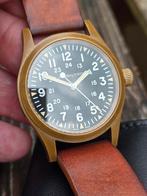 Hamilton Khaki Field brons ( nieuwstaat), Overige merken, Leer, Staal, Ophalen of Verzenden