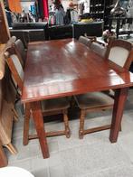 Donker houten eettafel 200 x 89 cm, Ophalen, Gebruikt