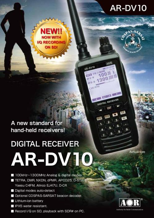 AOR DV-10 Digitale Ontvanger DMR – NXDN – dPMR Jaar 2025!, Telecommunicatie, Zenders en Ontvangers, Nieuw, Ontvanger, Verzenden