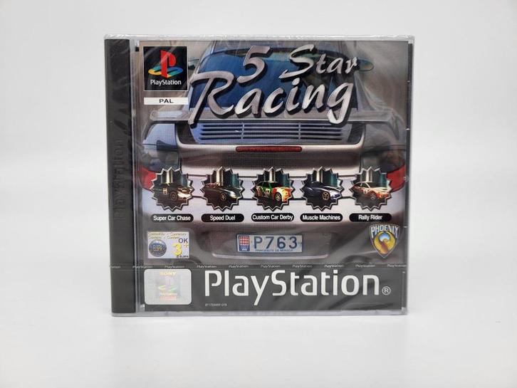 5 Star Racing Playstation 1 PS1 PSX Factory Sealed PAL, Spelcomputers en Games, Games | Sony PlayStation 1, Nieuw, Racen en Vliegen