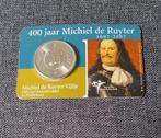 Zilveren 5 Euro Michiel de Ruyter Coincard, Postzegels en Munten, Munten | Nederland, Koningin Beatrix, Zilver, Euro's, Ophalen of Verzenden