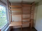 Houten stellingkasten met bureaublad., Ophalen, Gebruikt