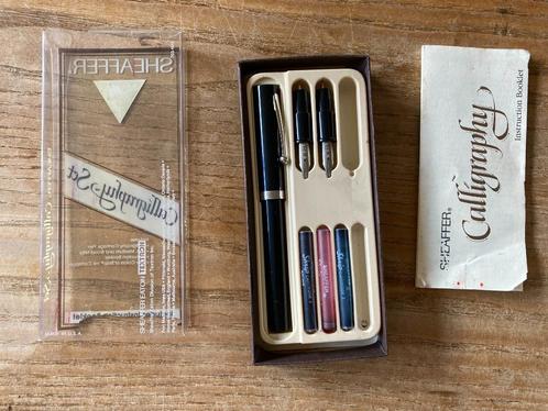 Vintage Sheaffer calligraphy set - kalligrafie vulpen - BBM, Verzamelen, Pennenverzamelingen, Zo goed als nieuw, Vulpen, Sheaffer