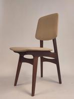 Vintage teakhouten stoel eetkamerstoel hout stoeltje teak, Ophalen, Gebruikt, Bruin, .