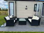 Lounge set anteaciet met fijne kussens, Tuin en Terras, Ophalen, 4 zitplaatsen, Gebruikt, Aluminium