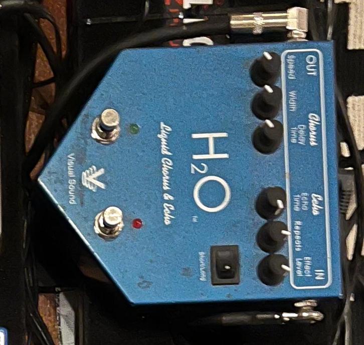 Visual Sound H2O Chorus & Echo pedaal, Muziek en Instrumenten, Effecten, Zo goed als nieuw, Chorus, Delay of Echo, Ophalen of Verzenden