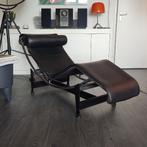 Cassina Le Corbusier lc4 Zwart leder, Huis en Inrichting, Banken | Sofa's en Chaises Longues, Eenpersoons, Minder dan 75 cm, 150 tot 200 cm