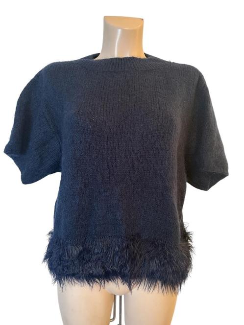 D'Arc trui One Size, Kleding | Dames, Truien en Vesten, Zo goed als nieuw, Maat 42/44 (L), Blauw, Ophalen of Verzenden