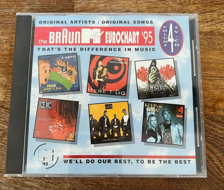 CD Braun MTV Eurochart '95 deel 4, Cd's en Dvd's, Cd's | Verzamelalbums, Zo goed als nieuw, Pop, Boxset, Ophalen of Verzenden