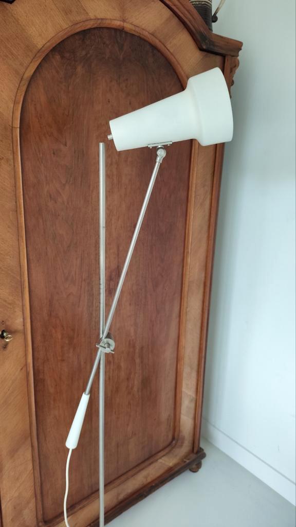 Vintage Hagoort Lamp 329 - Strak Design, Huis en Inrichting, Lampen | Vloerlampen, Gebruikt, 150 tot 200 cm, Kunststof, Metaal