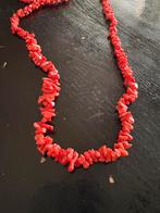 Bloedkoraal armband en ketting, Ophalen of Verzenden, Zo goed als nieuw, Rood