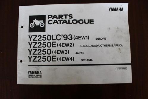 Yamaha YZ250 LC E 1993 motorcycle parts catalogue YZ 250, Motoren, Handleidingen en Instructieboekjes, Yamaha, Ophalen of Verzenden