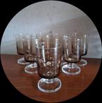 8 Vintage Luminarc Cavalier smoke fumé port glazen, 70's set, Ophalen of Verzenden