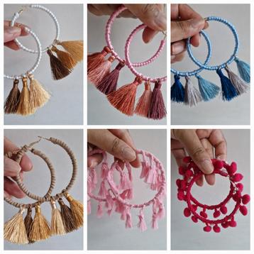 Mooie oorbellen beach style earrings boho ibiza kwastje beschikbaar voor biedingen