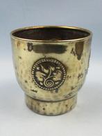 Art Deco koperen bloempot, Ophalen of Verzenden, Koper