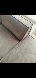 Mooie grijze velvet hoekbank, Huis en Inrichting, Ophalen