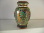 Zuid Holland Gouda plateel keramiek vaas jr.1924. Dec. Haren, Ophalen of Verzenden
