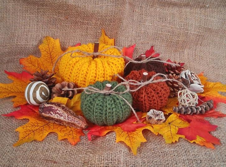 Gehaakte herfstdecoratie, Hobby en Vrije tijd, Breien en Haken, Nieuw, Haken, Overige typen, Ophalen of Verzenden